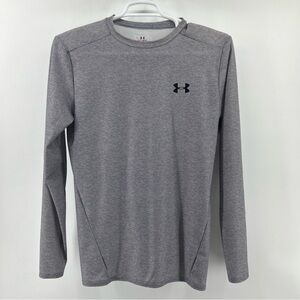 Under Armour HeatGear Men’s XL Gray Logo Unisex Sports Stretch Long Sleeve